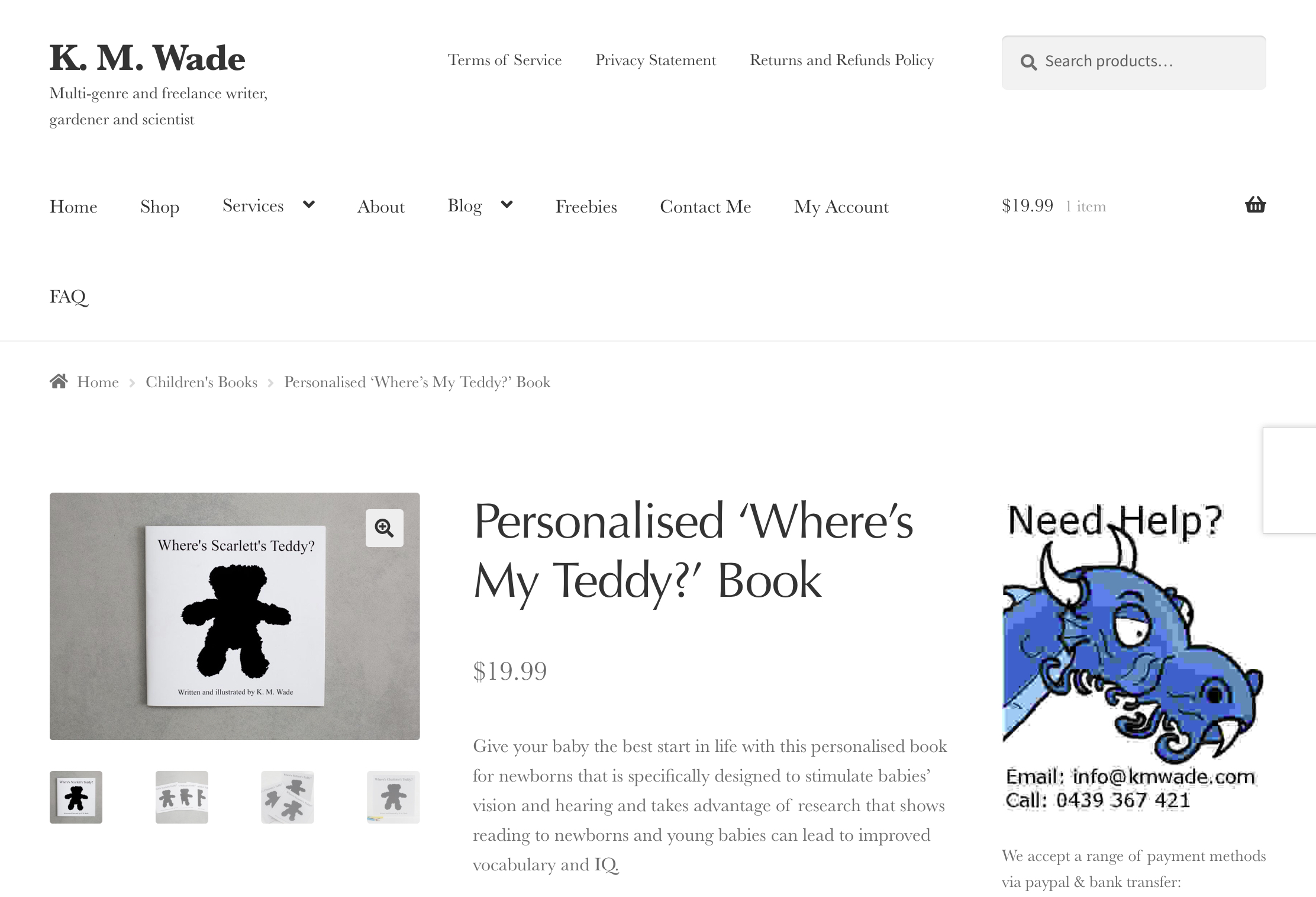 13BAC9D3 706D 4640 80D3 64B6C25110DC 'Where's My Teddy?' Product Page