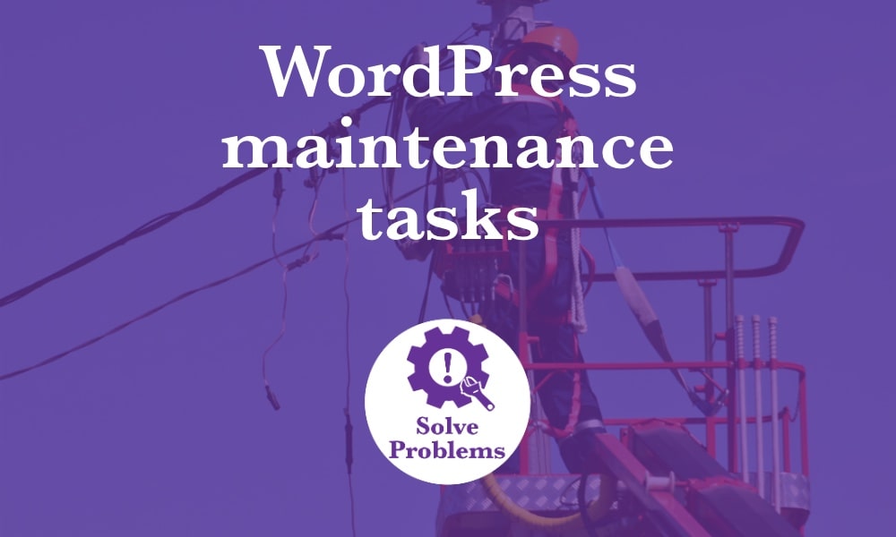 WordPress maintenance tasks to keep your website in tip-top shape with an infographic