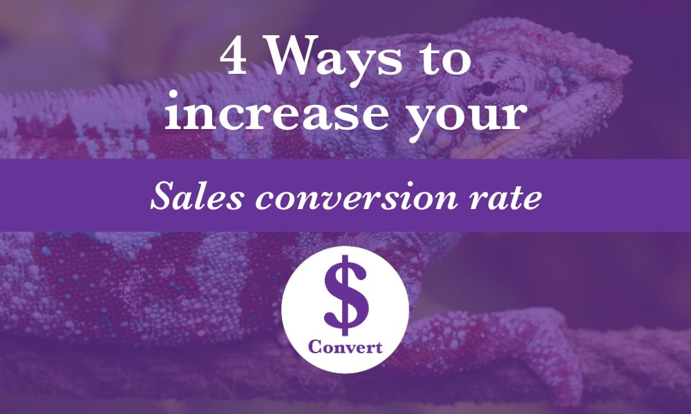 4 ways to increase your sales conversion rate so you increase your small business profits